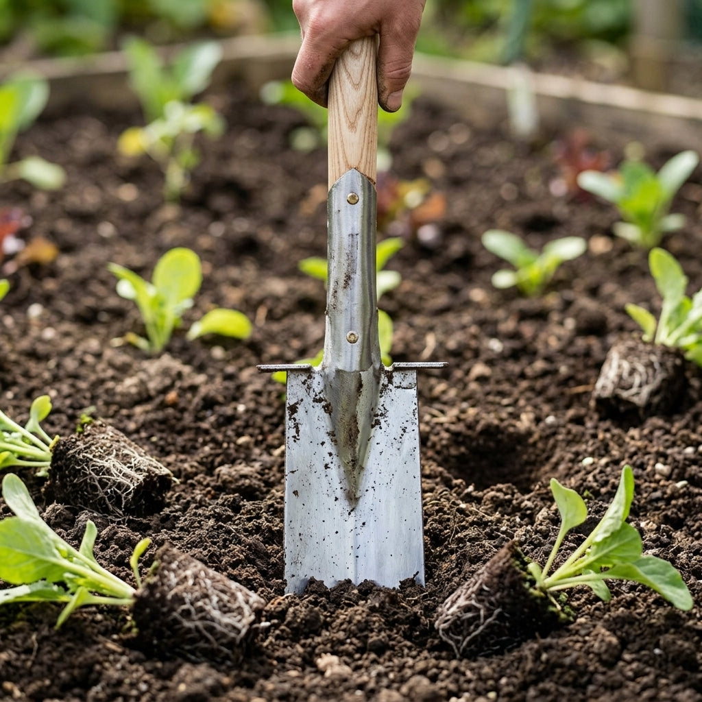 V-Shaped Transplanting Spade with Ash Handle (view 2)