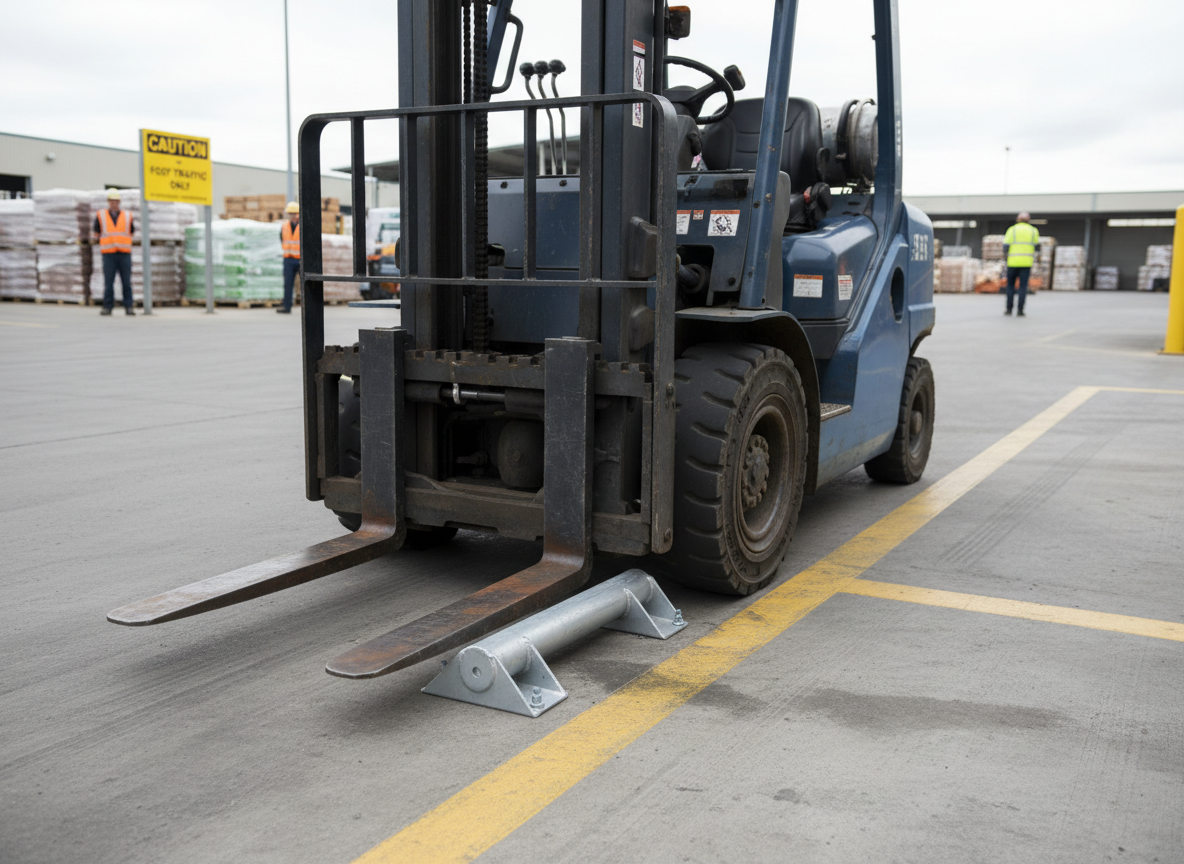 Premium Heavy Duty Steel Kerb 600mm Long x 100mm High with Welded Fixing Plates - High-Quality Professional Grade for Industrial and Commercial App...