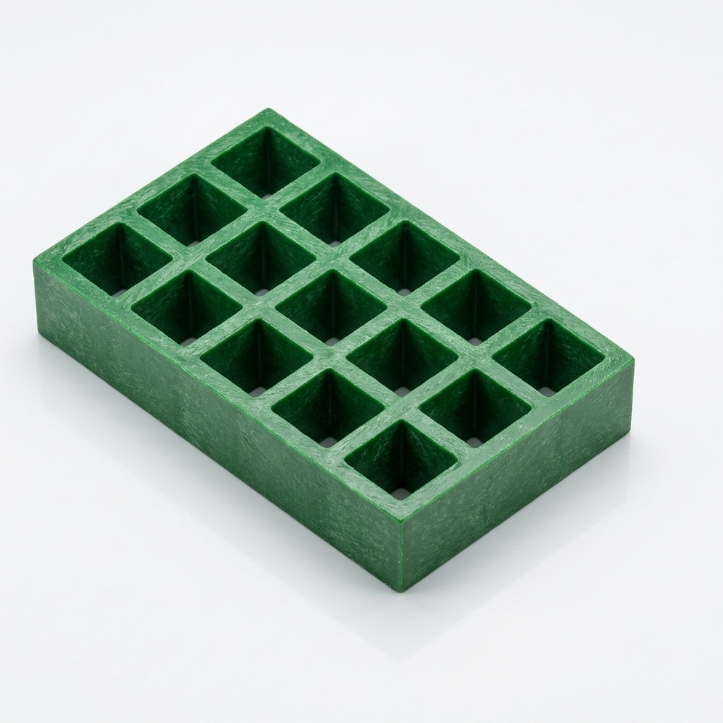 50mm Thick GRP Grating Panels in Green, Grey or Yellow (view 2)