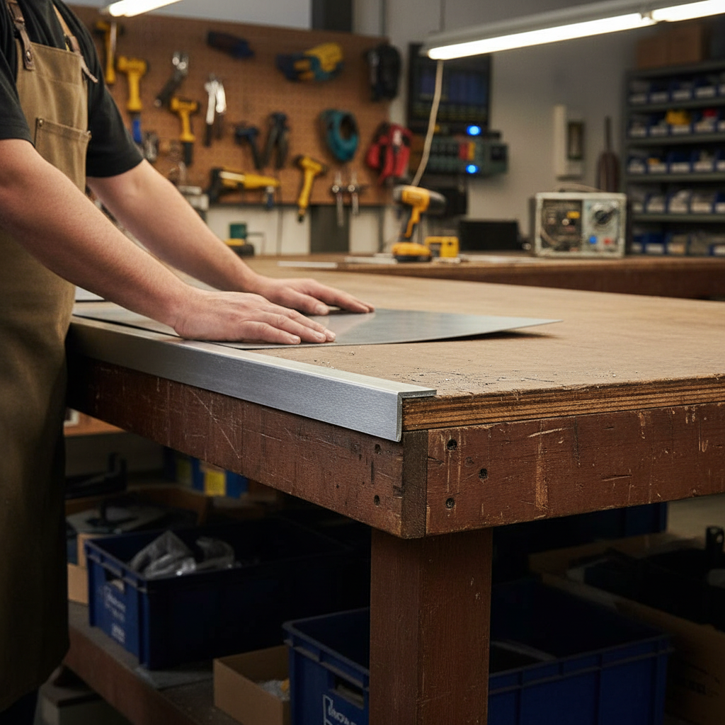 Premium Brushed Polished Aluminium Angle 38.1mm x 19mm x 3.2mm for Architectural and Commercial Applications