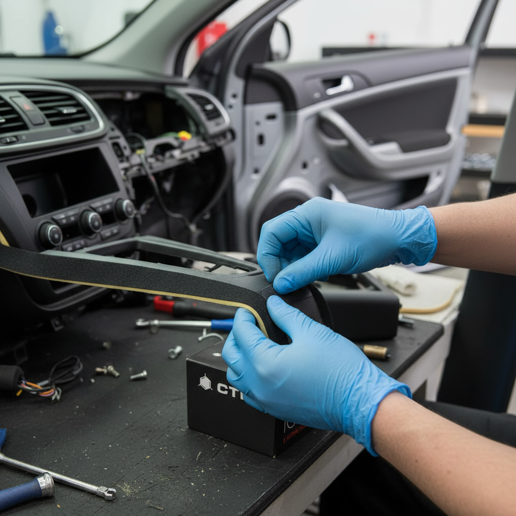 Premium Self-Adhesive Sealing Tape for Reducing Squeaks and Rattling in Automotive Interiors - 60mm x 6000mm