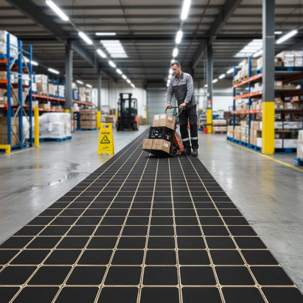 Premium Anti-Slip Safety Grip Tiles 140mm x 140mm - Durable Self-Adhesive Surface Protection (Pack of 10)