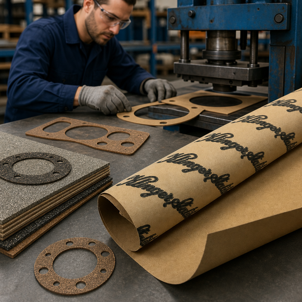 Bonded Cork and CNAF Gasket Material for Industrial Use