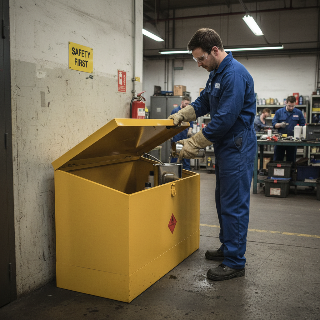Flammable Liquids Bin - HSB30/46 ||L1168mm x W457mm x H762mm
