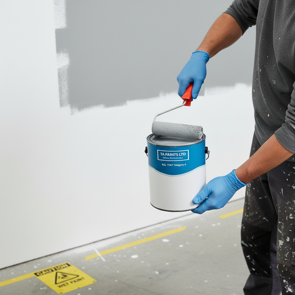 Premium Universal PU Enamel Paint RAL 7047 Telegrey 4 for Indoor and Outdoor Use - Quick Drying Options Available