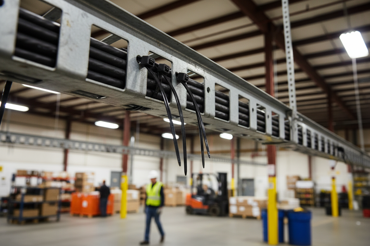 Premium Cable Ties for Connecting Matting - Heavy Duty Nylon Plastic, Pack of 100 for Versatile Installation