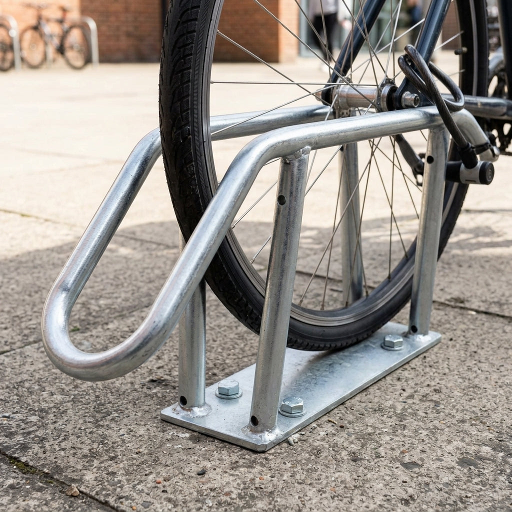 Wall mounted cycle rack fixed, 45° or 90° angle (view 2)