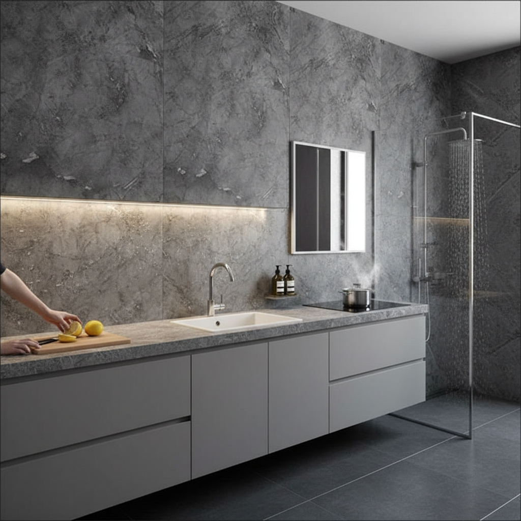 Premium Kitchen and Bathroom Tiles, Panels, and Cladding Made from High-Quality Materials for Effortless Transformation