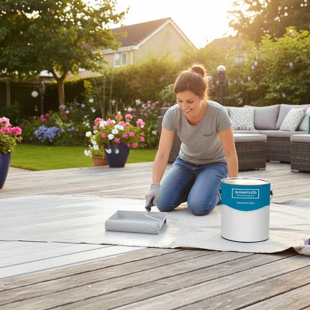 Premium Multi-Purpose Garden Decking Paint with UV Resistance for Durable Finish and Easy Application