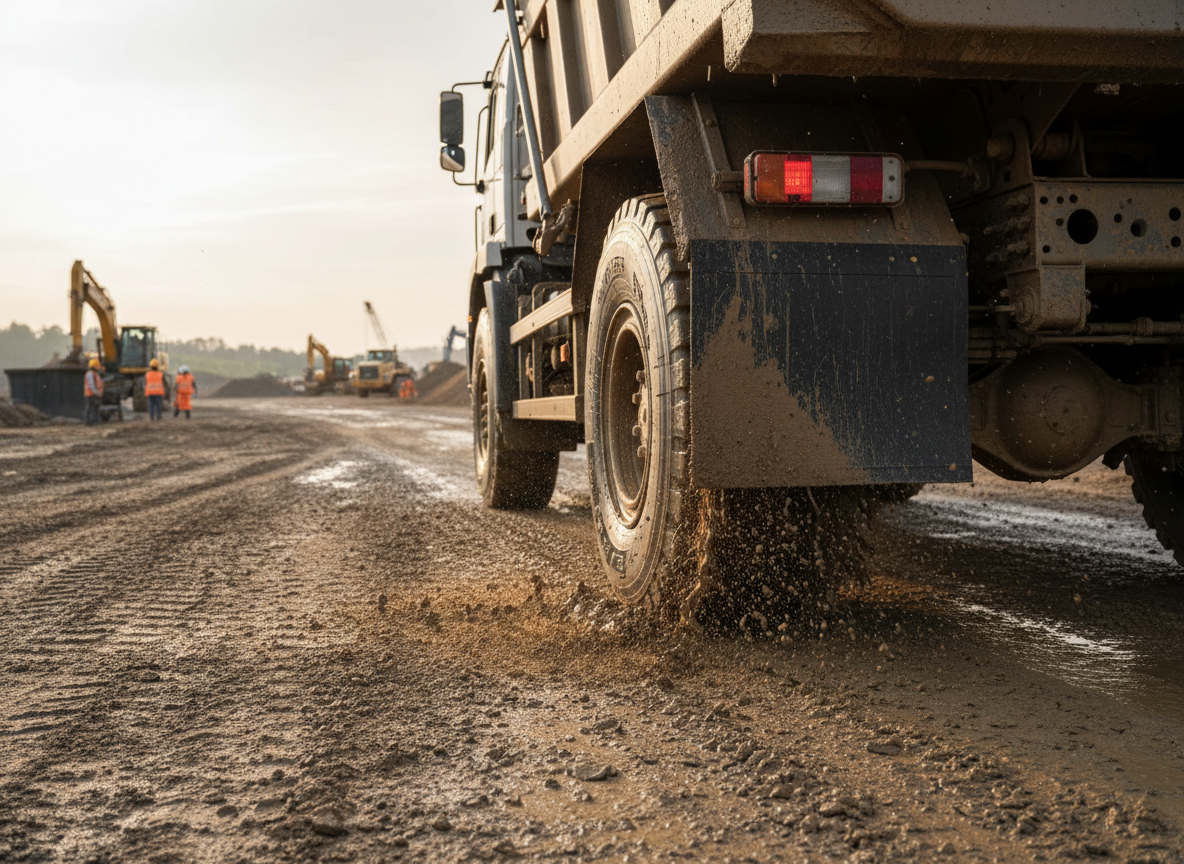 Premium Durable Mud Flap 508 x 457 mm - Flexible Rubber with Custom Print Area - High-Quality Professional Grade for Industrial and Commercial Appl...