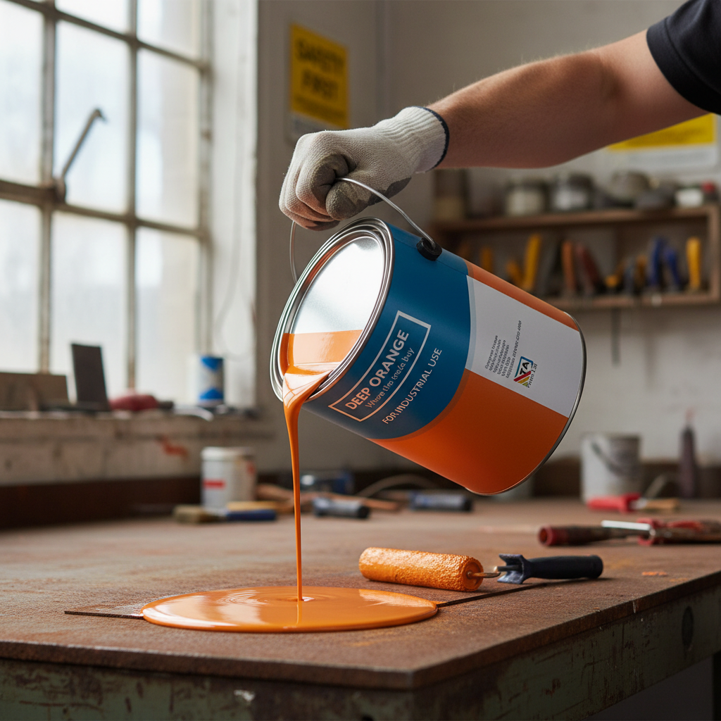 Premium Deep Orange Paint for Modern Commercial Spaces - Evokes Enthusiasm and Warmth