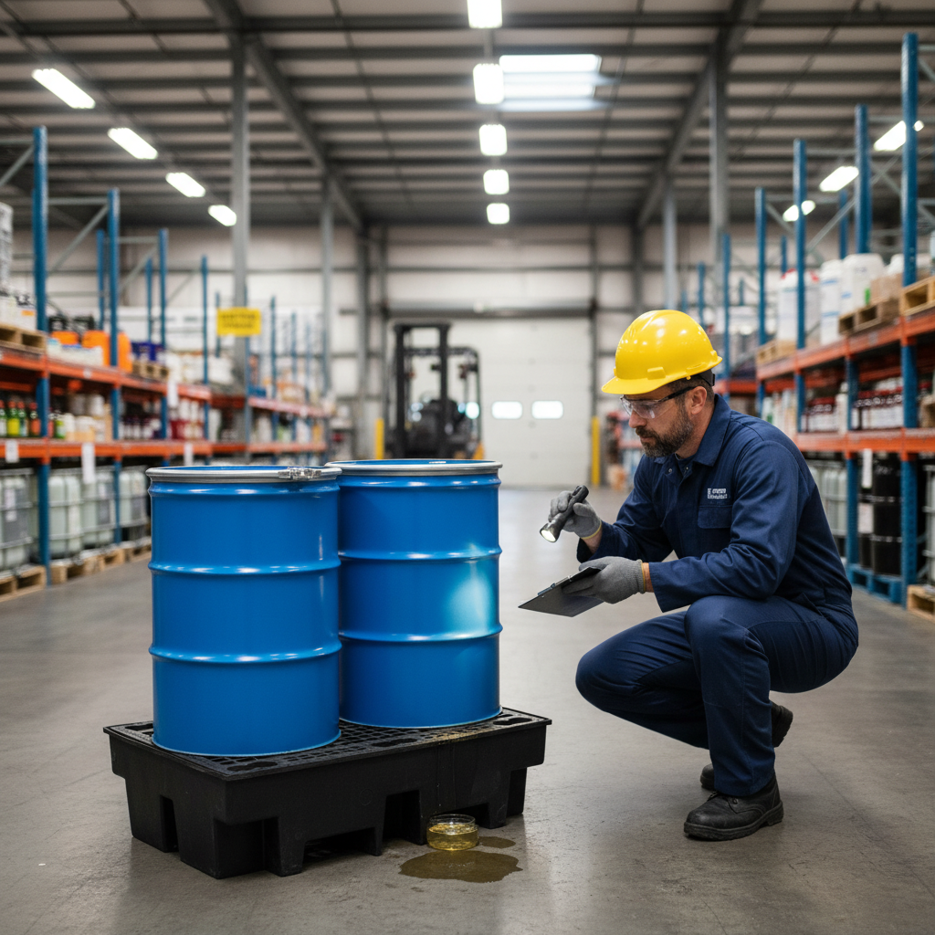 Recycled 2 Drum Polyethylene Spill Pallet - BP2R || To Hold 2 Drums