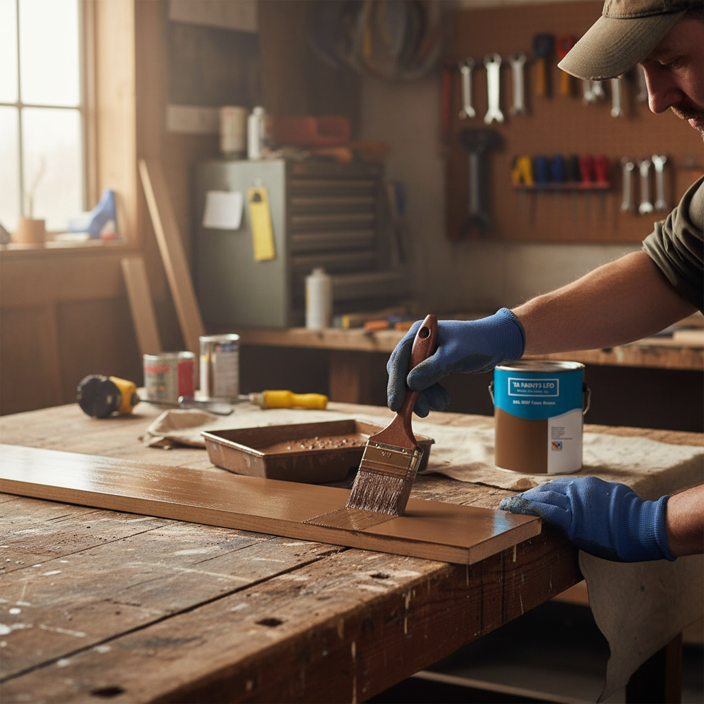 High-Performance Universal PU Enamel Paint in Olive Brown - Durable, Quick-Drying Finish for Indoor and Outdoor Use