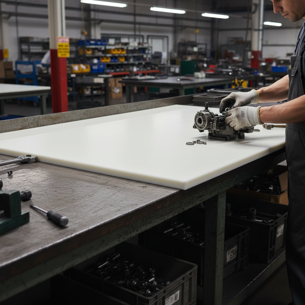 Premium HMWPE Polyethylene Sheet - Natural PE500 - High-Performance for Industrial Applications