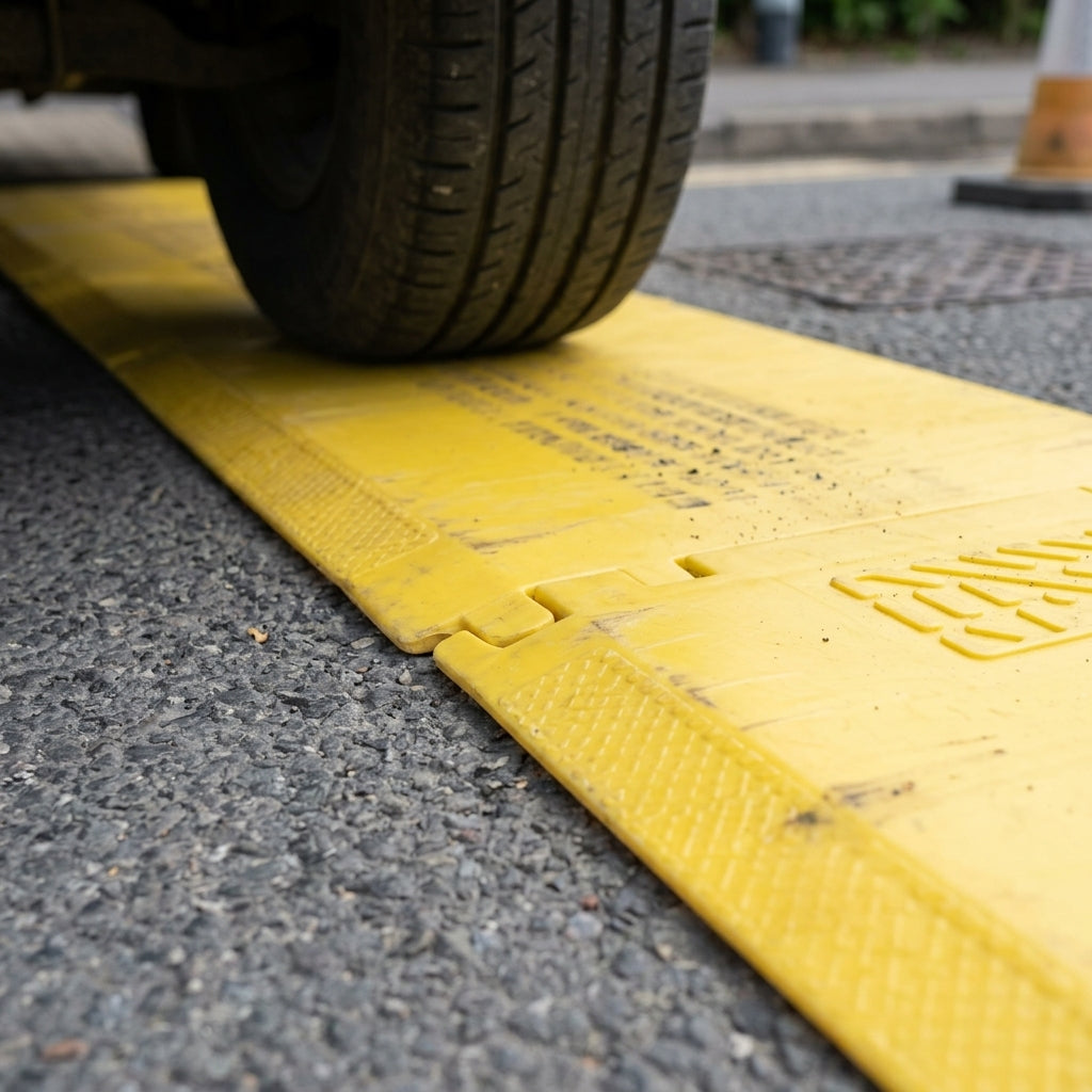 Trench Cover, HDPE or GRP, 400–700kg SWL, Yellow (view 2)