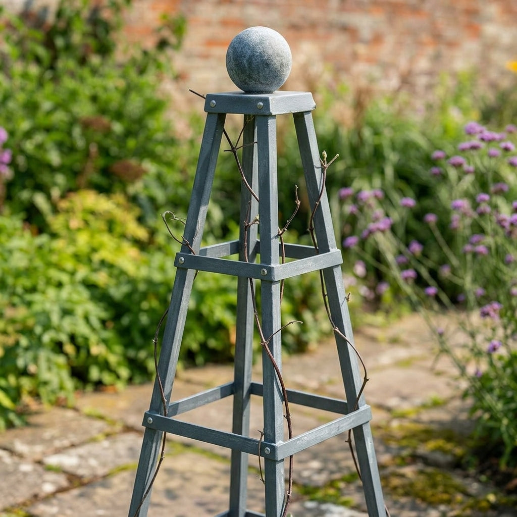 Grand Pyramid Obelisk Steel Garden Feature (view 2)