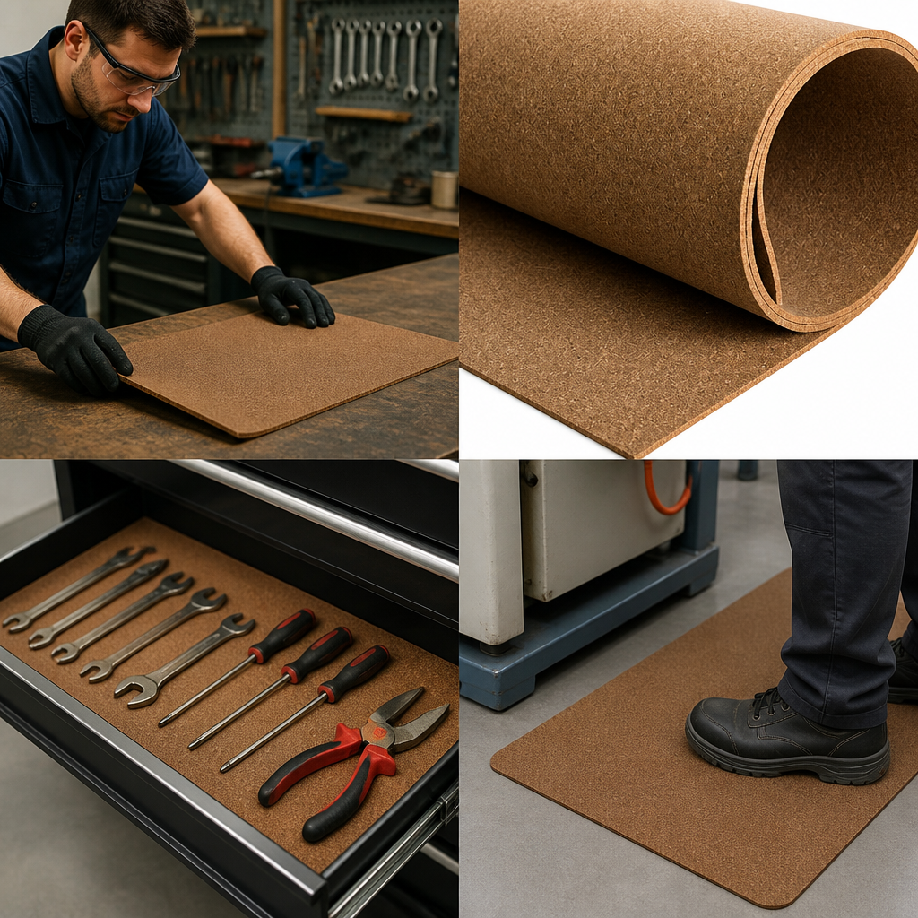Nitrile Bonded Cork Sheets for Various Applications