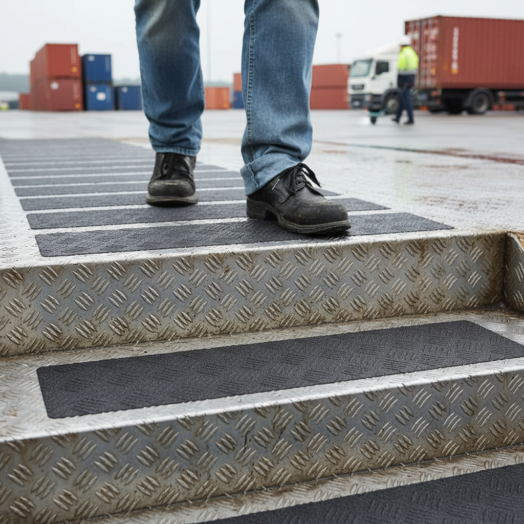 Premium Conformable Anti Slip Tread Cleats 150mm x 610mm - Self-Adhesive Solution for Irregular Surfaces