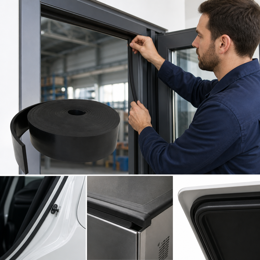 EPDM Rubber Strip for Seals and Gaskets (5 Metre Length)