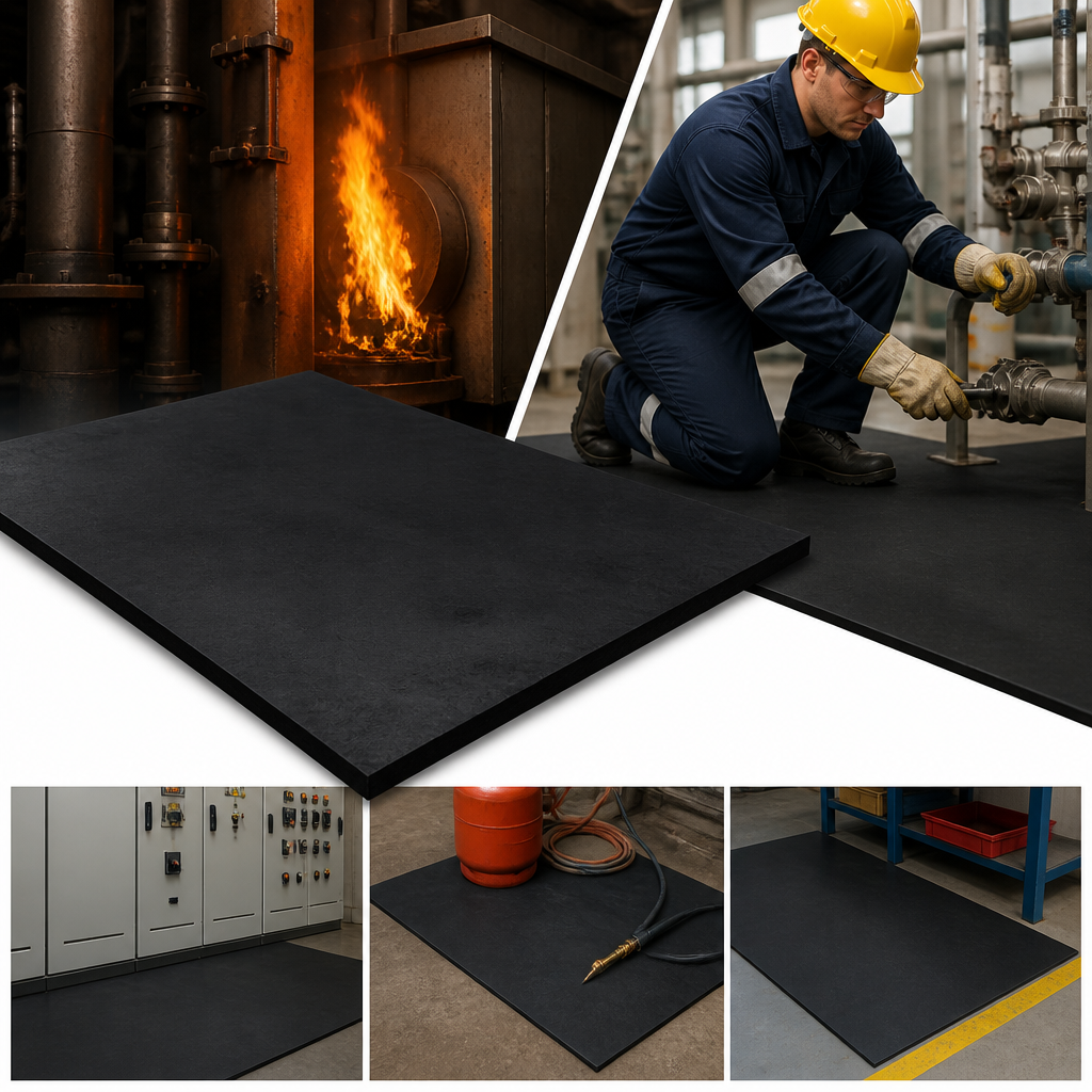 Flame Retardant Solid Neoprene NBR Rubber Sheet for Safe Applications