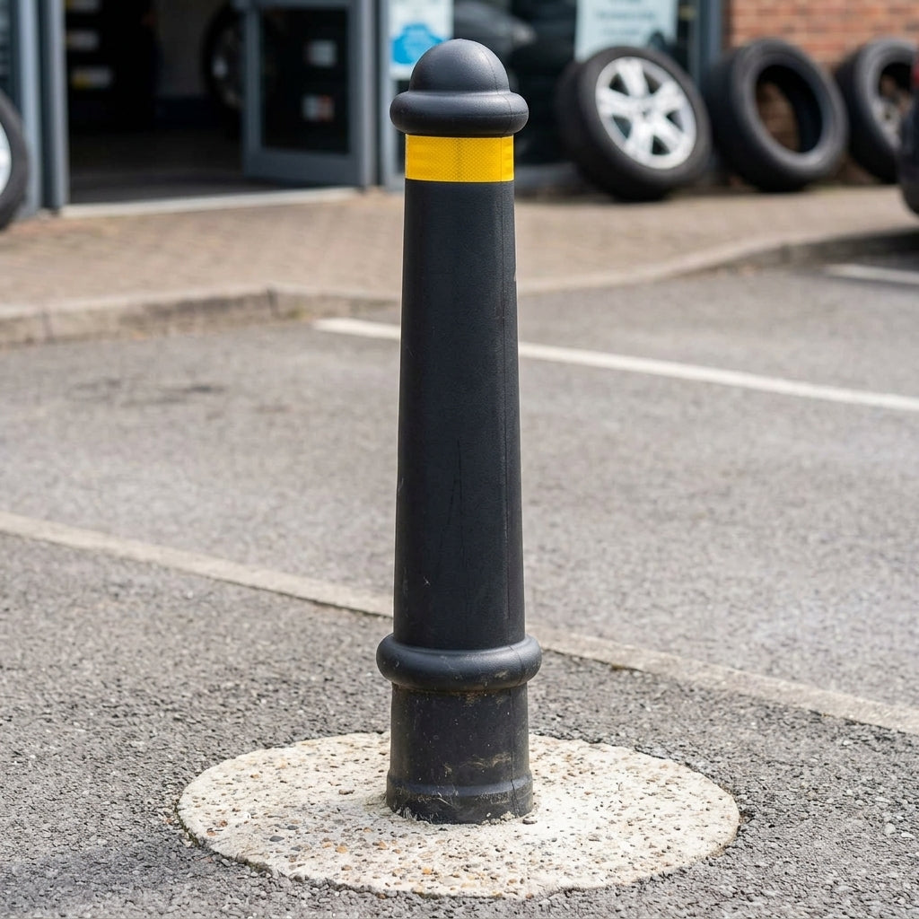EB200 Polyethylene Bollard with Steel Core 195mm (view 2)