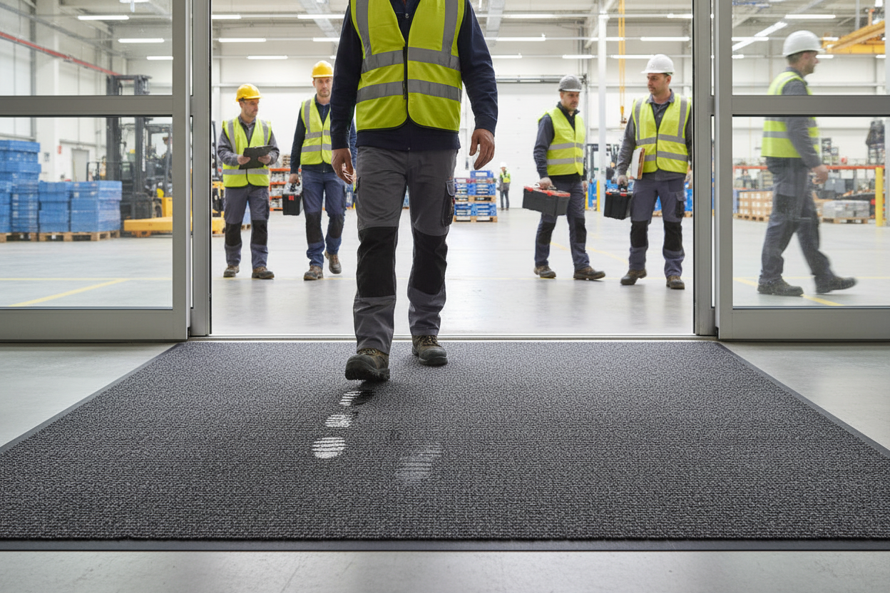Premium Hard-Wearing Entrance Mats – Anti-Slip, Stain-Resistant with 100% Polypropylene Pile and Vinyl Backing