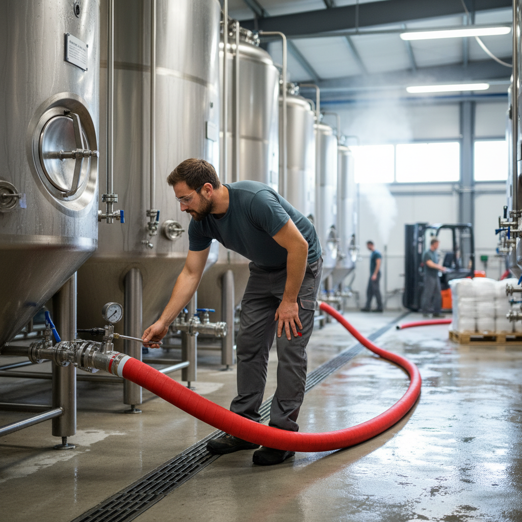 Premium High-Pressure Butyl Delivery Hose for Brewery and Distillery Applications - 16 Bar Performance with Chemical Resistance