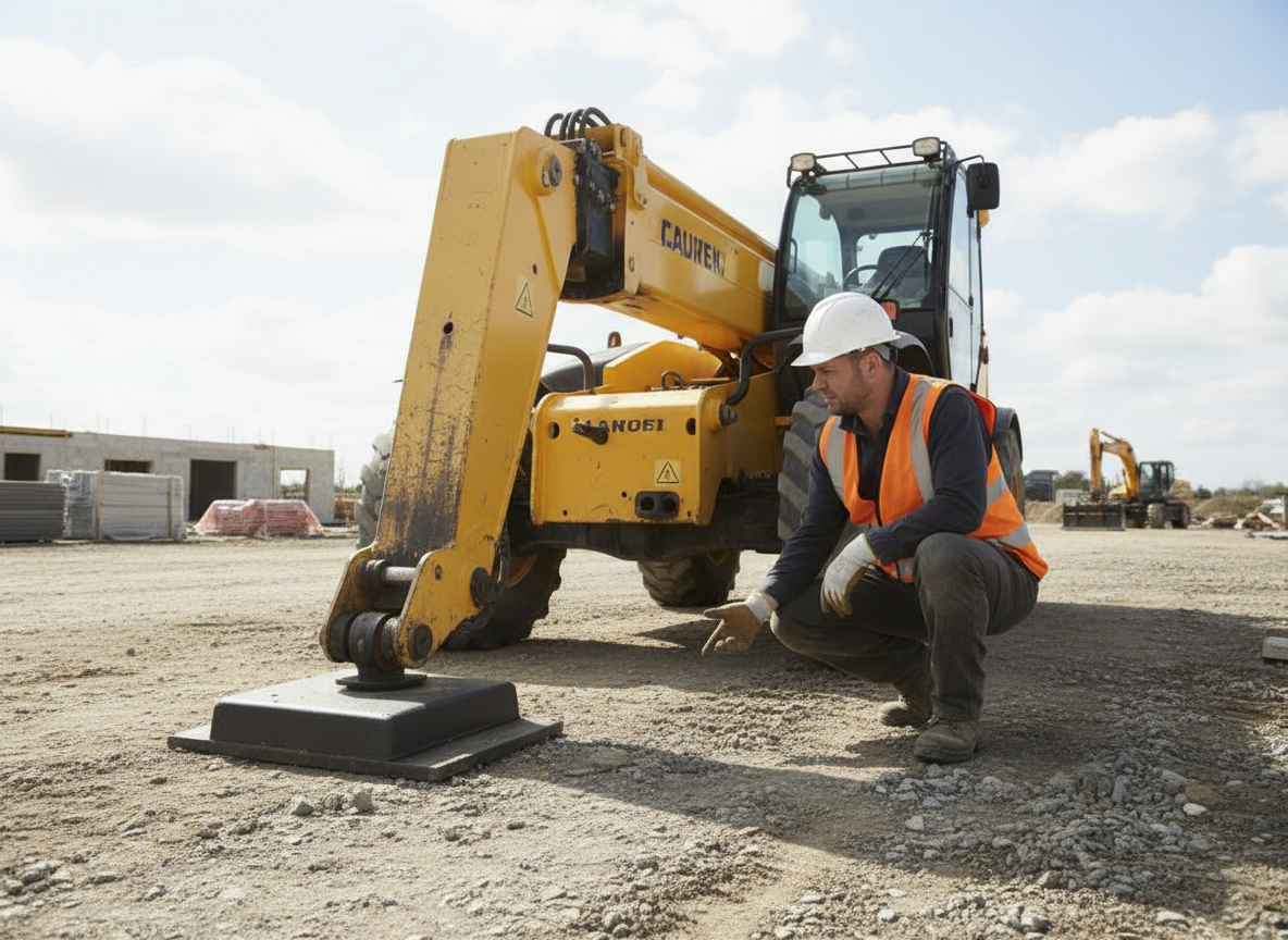 Professional Rubber Tipper Pads 152 x 88 x 28mm - Heavy Duty Steel Base for Noise Reduction and Damage Prevention