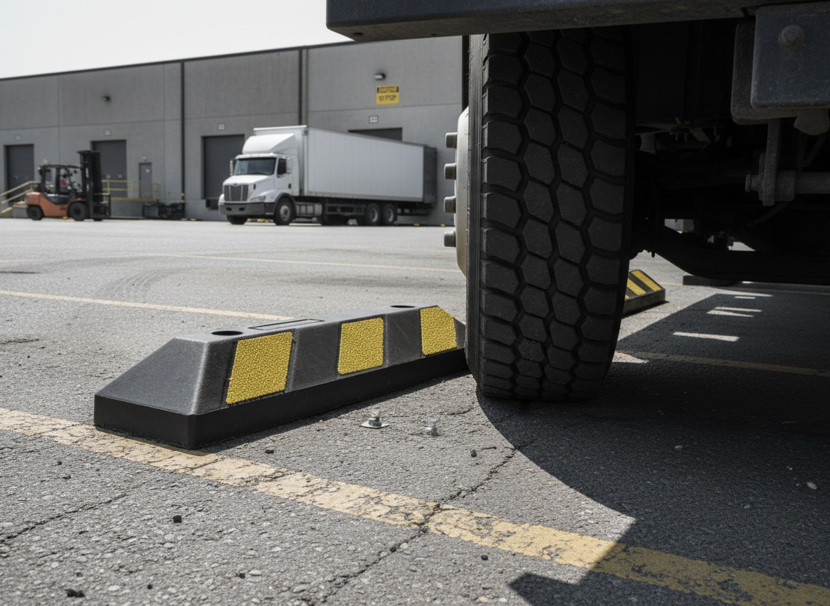 Premium Reflective Rubber Kerb with Yellow Chevrons for Road Safety - 550 x 150 x 100mm Dimensions and 4kg Weight