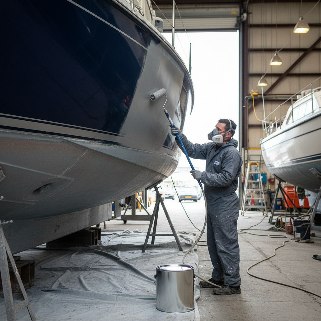 High-Performance Marine Boat Primer Paint for Metal Surfaces - Corrosion Resistant with Strong Adhesion for Reliable Topcoat Application