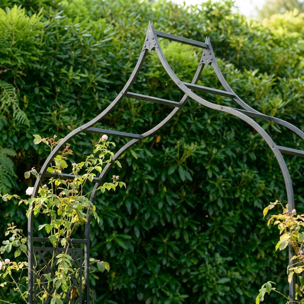 Ogee Half Lattice Garden Arch (view 2)