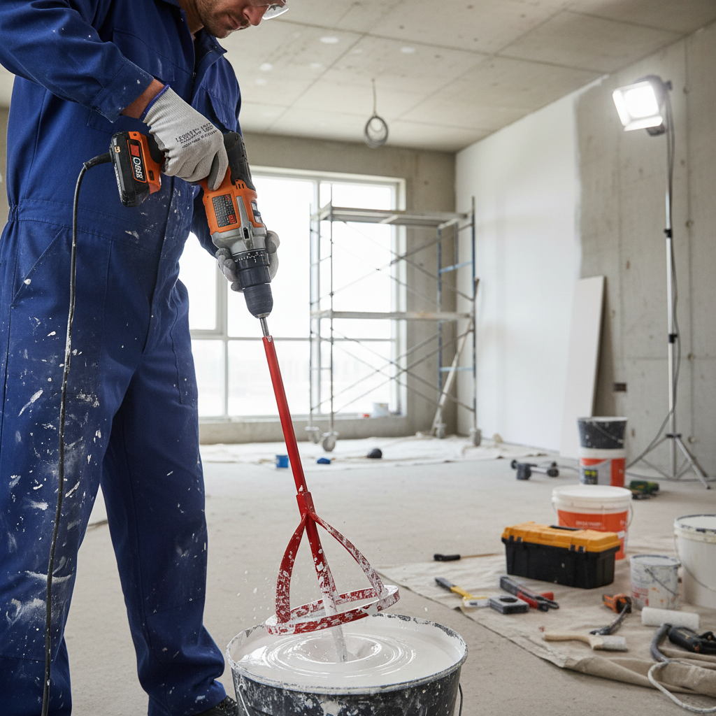 Premium Metal Paint Mixer for 2.5 & 5 Liter Cans - High-Performance Mixing Tool for Even Pigment Distribution