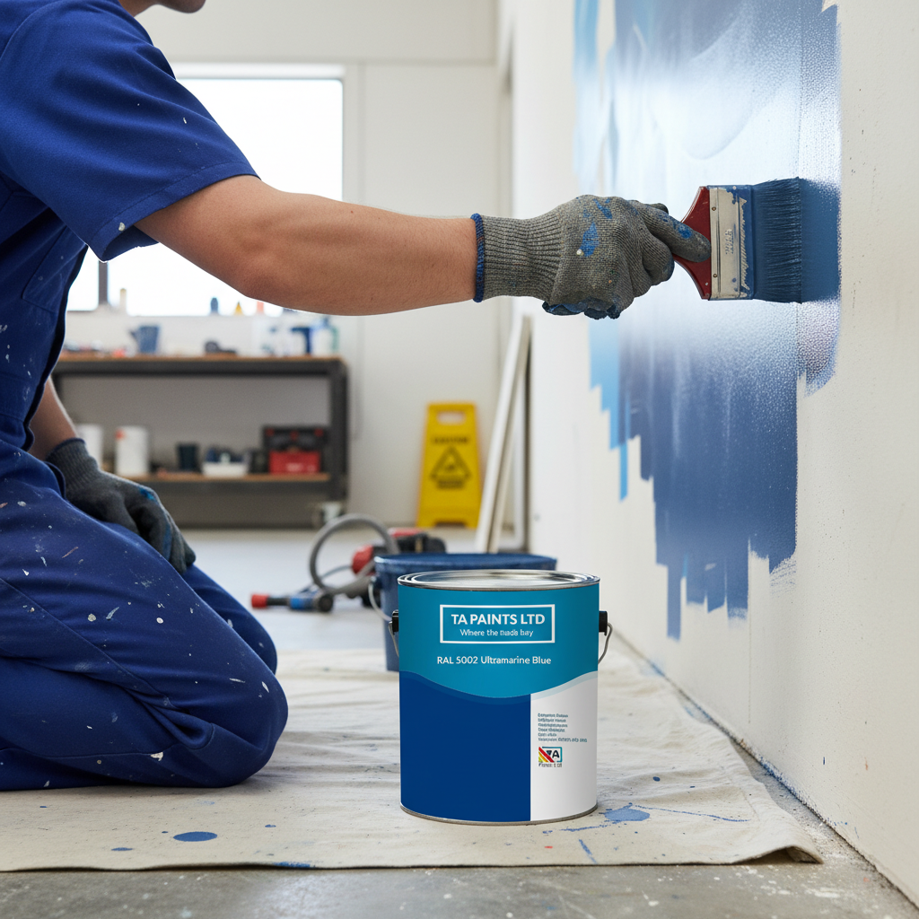 Premium High-Performance Ultramarine Blue Paint - Universal PU Enamel for Indoor and Outdoor Use, Weatherproof and Durable Finish
