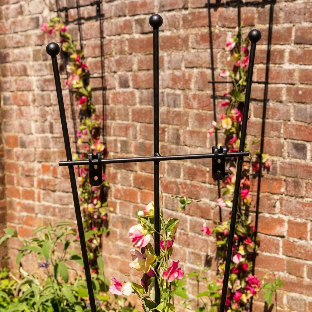 3 Finial Fan Trellis Panel - Maintenance Free Design