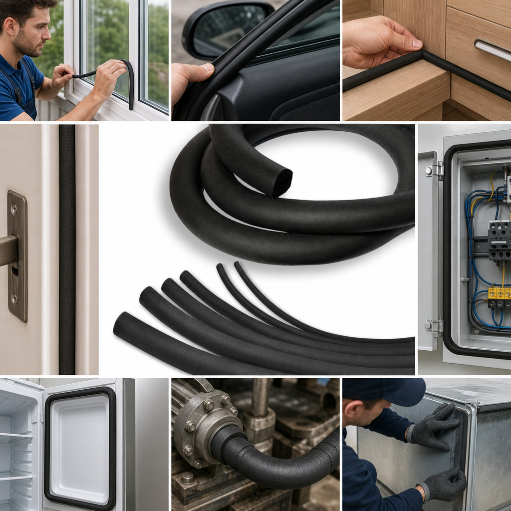 Expanded Neoprene Rubber Cord for Sealing Applications