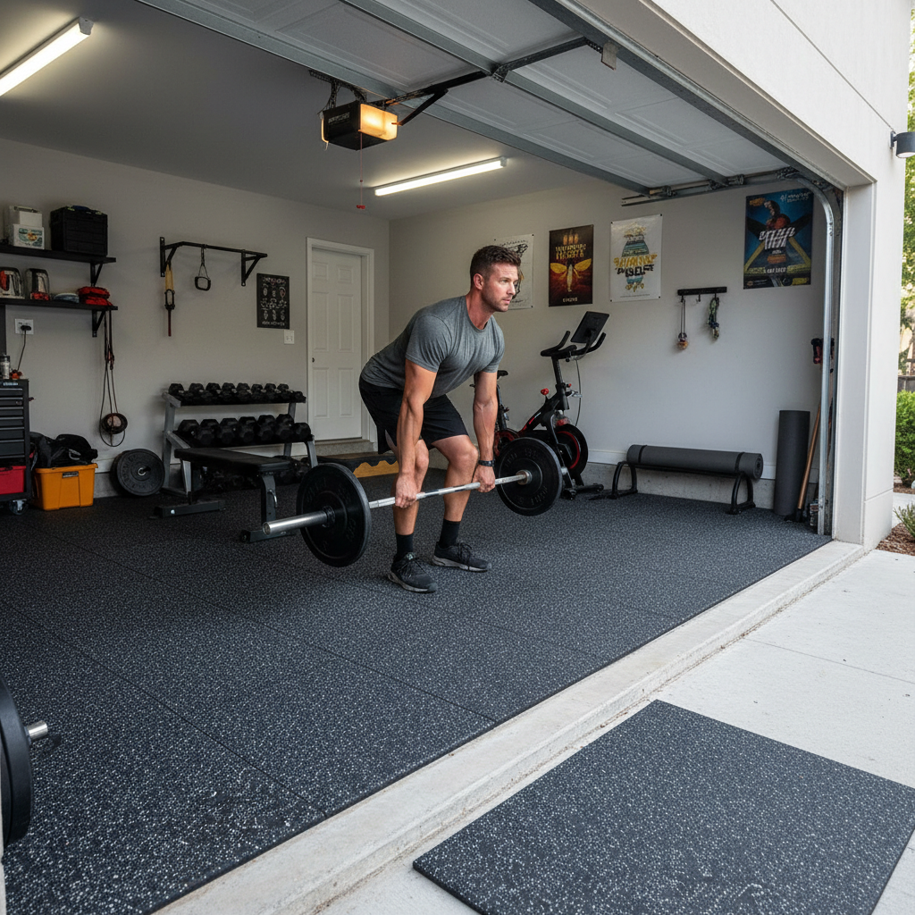Premium Rubber Gym Flooring Package - 18m2 with Ergonomic Shock Absorption, Non-Slip Design & Easy Maintenance