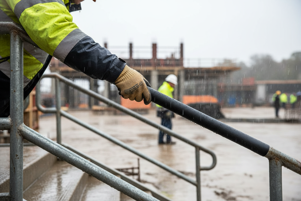 Premium Anti-Slip Handrail Grip Tape - Non-Abrasive, Insulated, Custom Sizes Available
