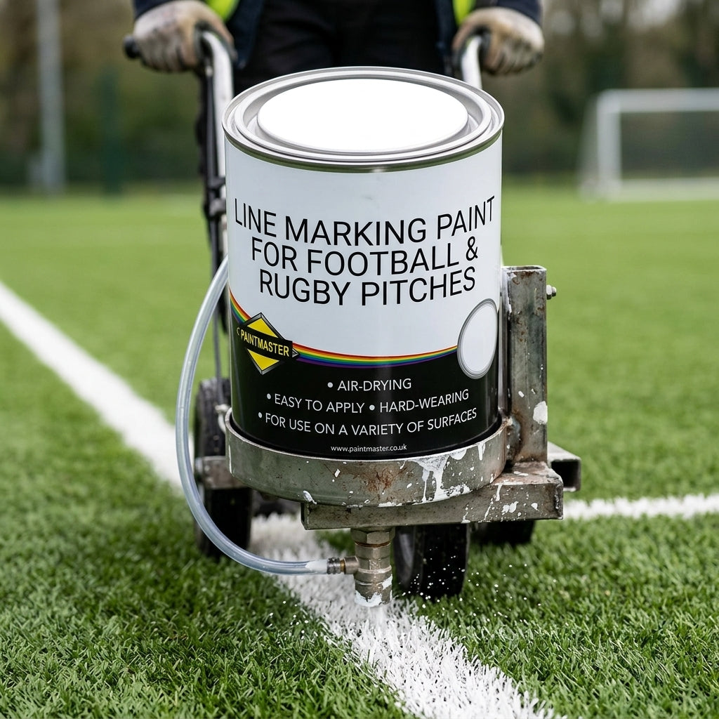 White line marking paint for sports pitches – 5L, 20L or 205L (view 2)