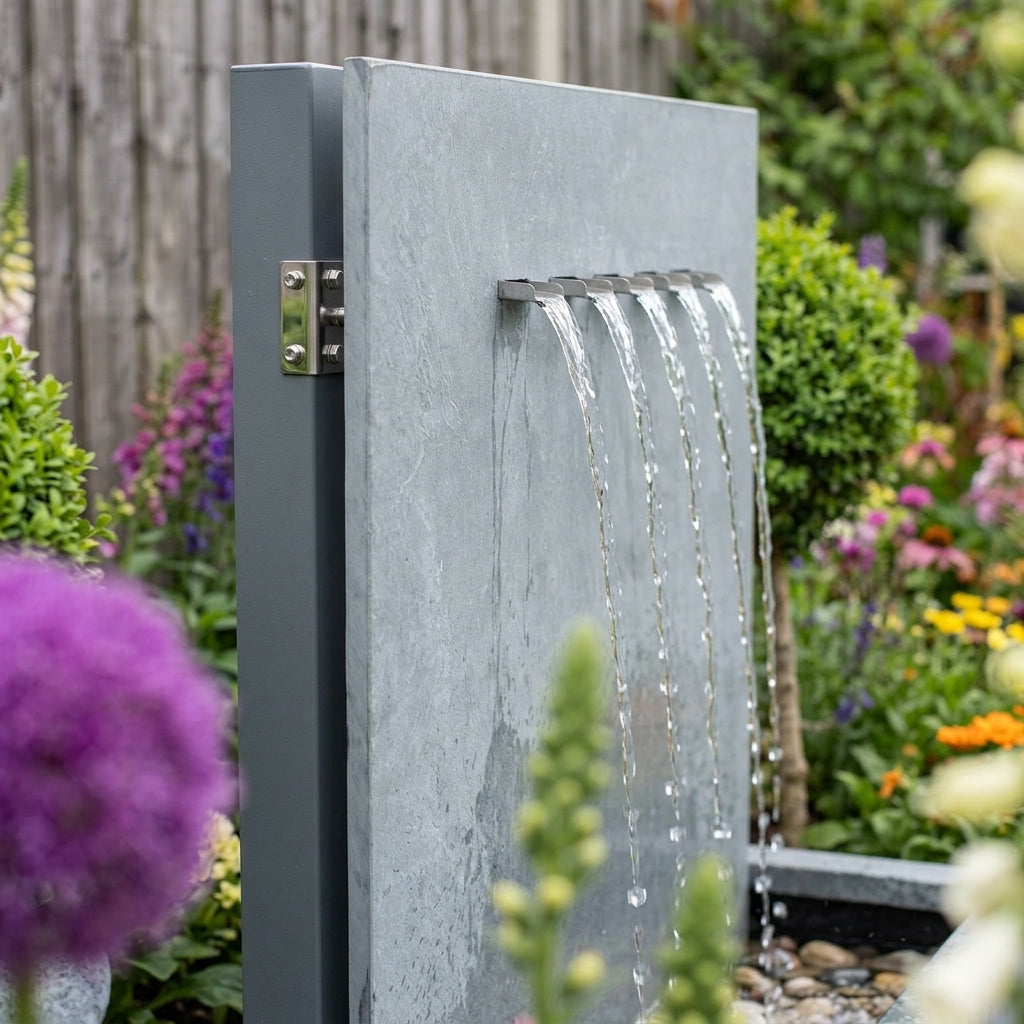 Contemporary Water Feature with Multi Spouts (view 2)