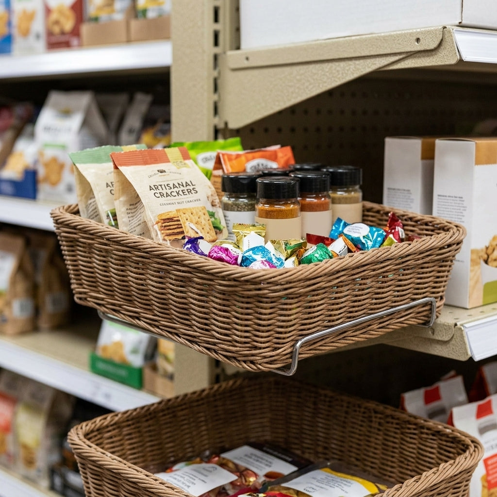 Poly Wicker Retail Display Basket (view 2)