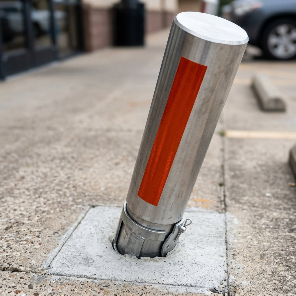Removable crash-tested bollard, ASTM F3016 certified (view 2)