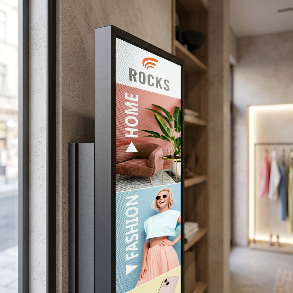 76" ultra-wide stretched commercial display, 58:9 aspect ratio (view 2)
