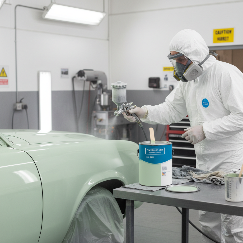 Premium Universal PU Enamel Pastel Green Paint for Indoor and Outdoor Use - Quick-Drying, Weather-Resistant, and Easy Application