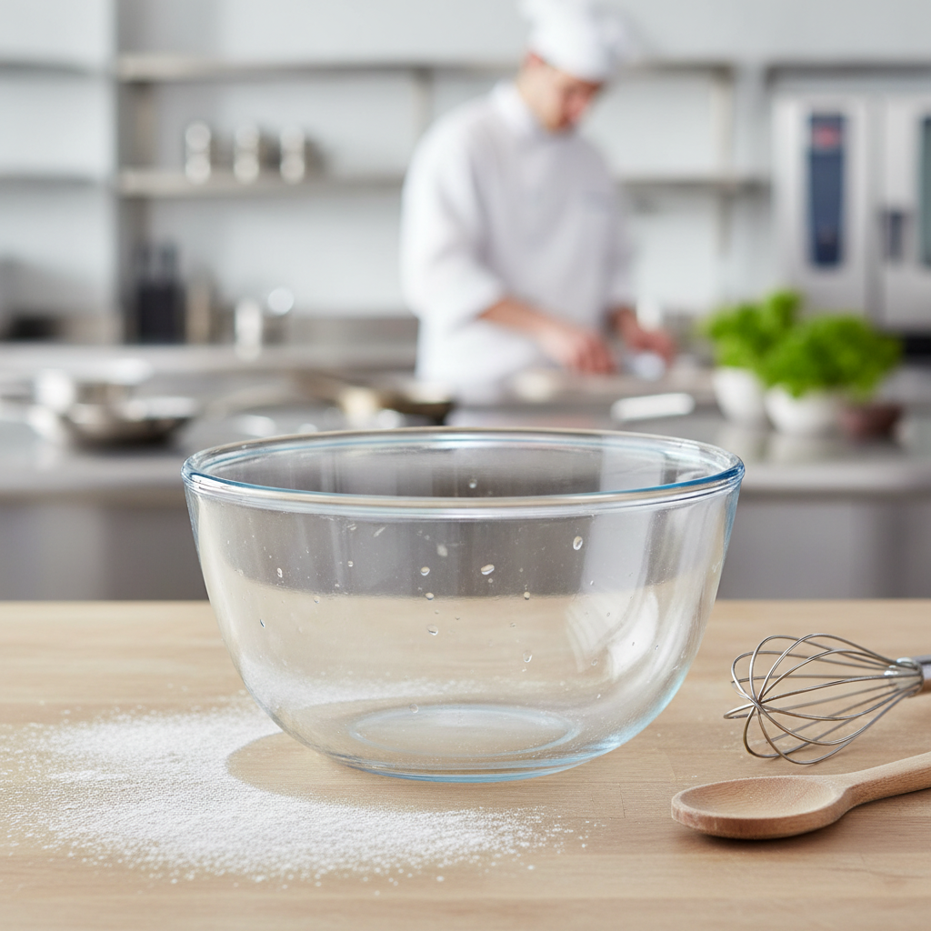 Glass Mixing Bowl 2.3L for Kitchen Use