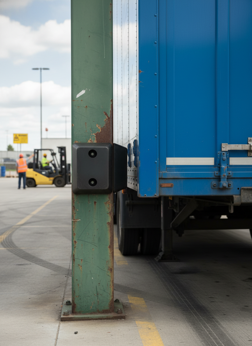 Premium Rubber Dock Bumper 330 x 250 x 100 mm - Heavy Duty Ramming Buffer for Steel Structure Protection