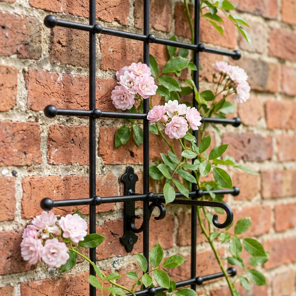 Narrow Decorative Wall Trellis Panel 8mm Steel (view 2)