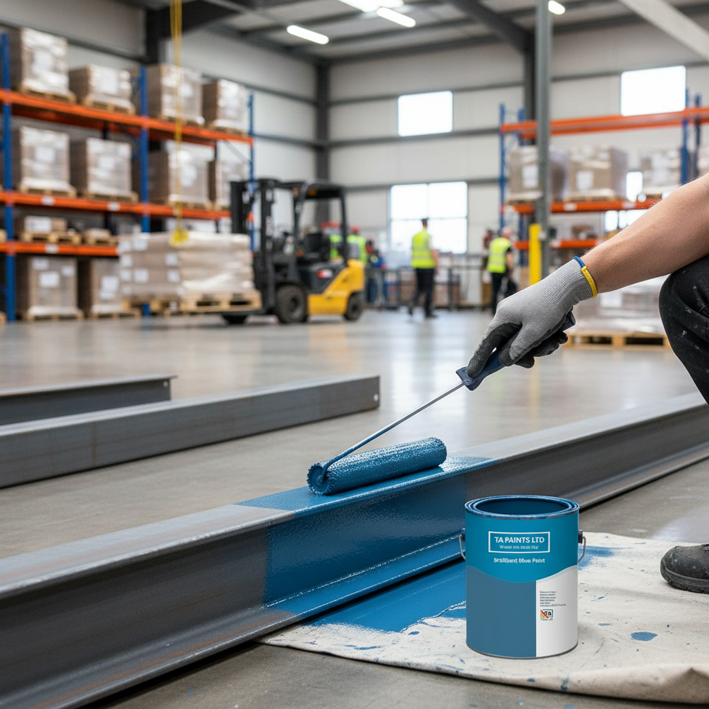 Premium Universal PU Enamel Paint in Brilliant Blue for Versatile Applications and Long-Lasting Durability
