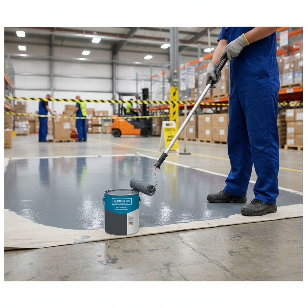 Premium Universal PU Enamel Grey Floor Paint for Concrete and Metal - Durable, Chemical Resistant, UV Protected