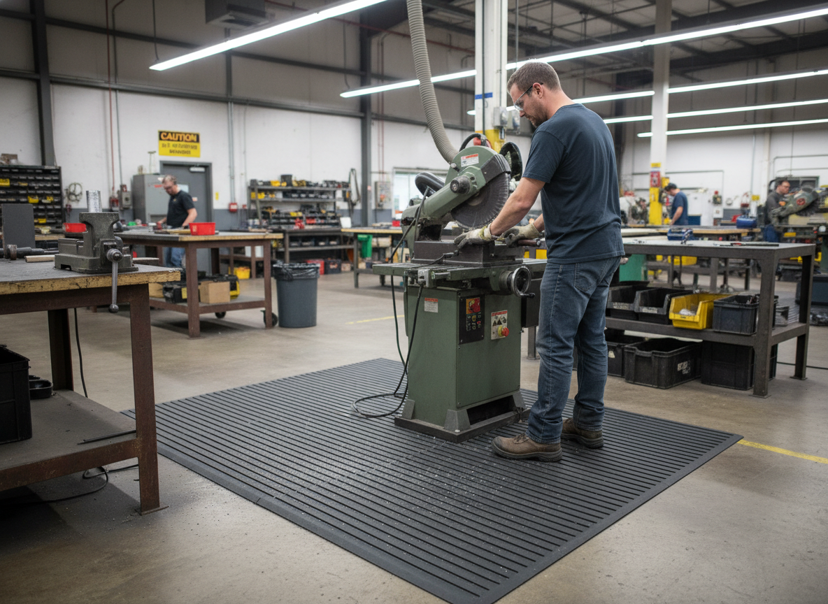 Premium Heavy Duty Stall Mat for Horsebox and Kennel Flooring - Durable Rubber with Reinforcement, 1800 x 1200 x 8mm