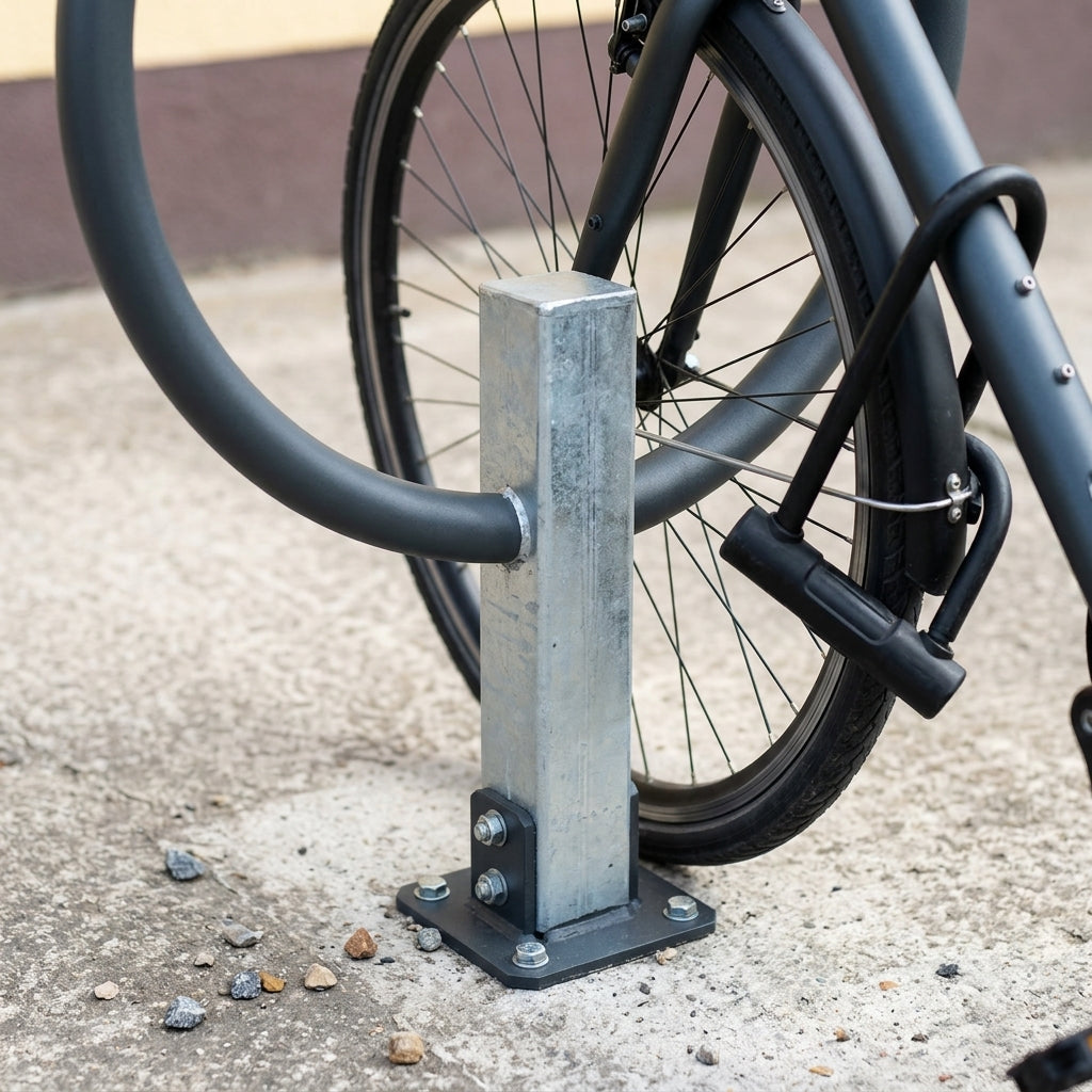 800mm Two-Bike Cycle Stand, Galvanised Steel (view 2)